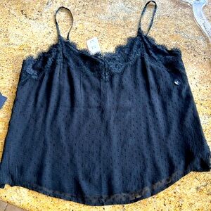 Abercrombie & Fitch dotted Swiss Cami (lined) NWT (large)